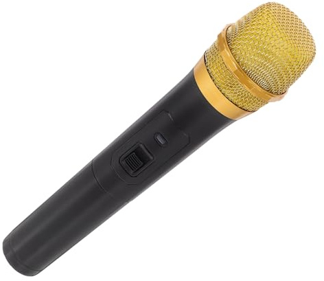 SOIMISS Microphone Factice Accessoire De Microphone pour Jeu De Rôle Léger Et Solide en Plastique Stable Portable pour Fête Et Spectacle