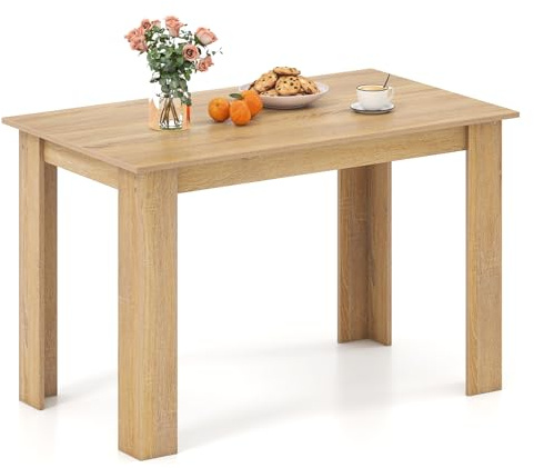 COSTWAY Tavolo da Pranzo 120 cm per 4-6 Persone