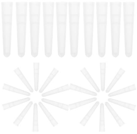 VICASKY 100 pièces Protecteurs Transparents pour Pinces à Épiler Pointues Manchons Plastique Antidérapants pour Protection des Pointes Sécurité Mains et Prolongation Durée de Vie des