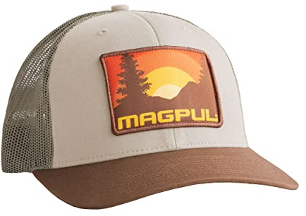 Magpul Trucker Hat Snap Back Baseball Cap, One Size Fits Most, Daybreak Mesquite
