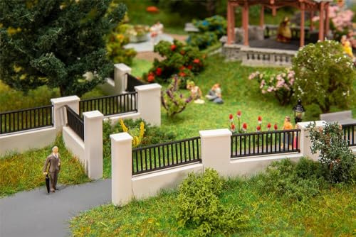 FALLER 180419 - Clôture Murale - Voie : H0 - Pièces de décoration pour Les Trains Miniatures - Echelle : 1/87