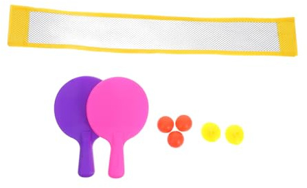 TOYANDONA 1Set Mini Table Tennis Set Portable Indoor Pong Game for Fun Tabletop Rackets and Net for Boys for Family Interaction and Skill Development