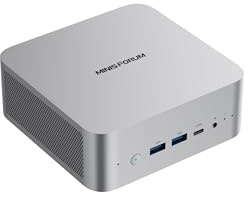 MINIS FORUM M1 Pro-285H Mini PC, Intel Core Ultra 9 285H (16C/16T, bis zu 5,4GHz), 64GB DDR5, 2TB PCIe 4.0 SSD, USB4, RAID, OCuLink, Wi-Fi 7, BT 5.4, Quad 4K Display