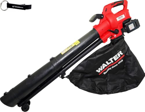 Offre pour souffleur et aspirateur de Feuilles sans Fil Walter 40 V – Appareil de Jardinage Original avec 2 Batteries – avec Porte-clés HEADNMORE