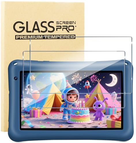 KUSINHOKA Protector de Pantalla para BRILLAR Tablet Niños M102 7 Pulgadas, [2 Pack] Cristal Templado Película Anti-arañazos, Alta Dureza, Sin Burbujas, HD Clear Vidrio Templado Tableta Protector
