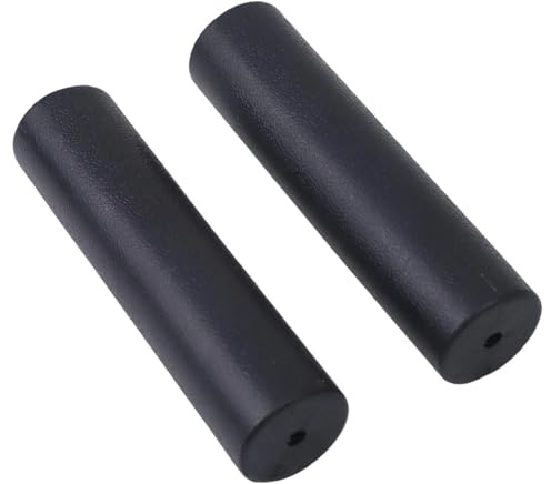 Serenophile 2pcs Attrezzatura Fitness Manopole Manubrio Antiscivolo In Plastica Coperture per 25mm Tubi Rotondi Palestra Attrezzi Da Giardinaggio Nero