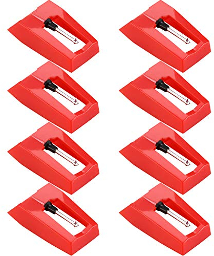 8 Pièces Aiguille Tourne Disque Aiguilles de Stylet de Remplacement pour Platine Diamant pour Tourne Disque Vinyle
