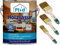PLID® Holzlasur Innen & Aussen Weiß 2,5L - Holzschutzlasur Außen mit UV beständigem Langzeitschutz- Grundierung Holz Außen - Holzschutzgel - Holz Lasur atmungsaktiv - Made in Germany Set