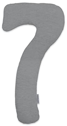 Theraline my7 Stillkissen Melange mittelgrau Bamboo Mikroperlen und Thera-Rhomb