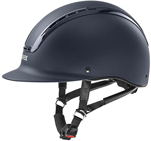 uvex suxxeed Active Horse Riding Helmet for Women & Men, Navy, S-M - Adjustable & Excellent Ventilated Helmet