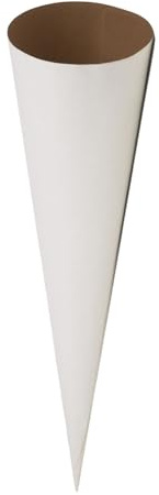 Ferocity Cornet d'écolier en carton, 70 cm, à remplir, pour le bricolage, les sacs de sucre, la rentrée scolaire (149)