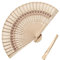 Colorich 2 PCS Wooden Folding Fan, Sandalwood Hand Fan Folding, Handheld Fan Folding Bamboo Fan, Bamboo Handheld Folding Fan for Dancing Cosplay Wedding Party Home Decorations Birthday Gifts