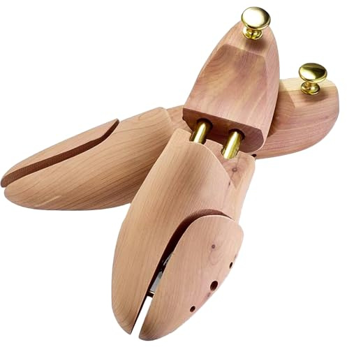 Hollylife Wooden Shoe Tree Shoe Expander Log Shoe Last Stretcher Props Anti-Wrinkle Anti-Deformation Shoe Props Suitable for Leather Shoes Sneakers Canvas Shoes High Heeled Shoes UK6-6.5/EU39-40