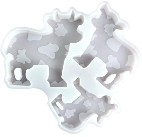Stampi 3D a forma di mucche per sapone stampi in silicone fatti a mano stampi ornamentali stampi per getti forniture artigianali