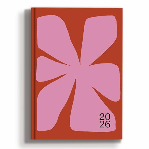 Good Tuesday - Les Fleurs Diary, A5 Hardback with a Week To View Planner, Monthly Planning Pages and Notes, Designed & Made in the UK, Floral, A5 (Pastels)