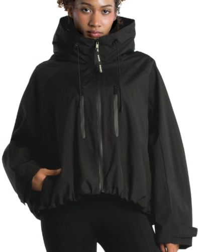 PUFFIT Womens Rain Jacket Waterproof 20000mm，Rain Coats for Women with Hood, Lightweight Waterproof Rain Jacket