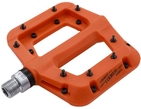 FOOKER MTB Pedals Mountain Bike Pedals 3 Bearing Non-Slip Lightweight Nylon Fiber Bicycle Platform Pedals for BMX MTB 9/16