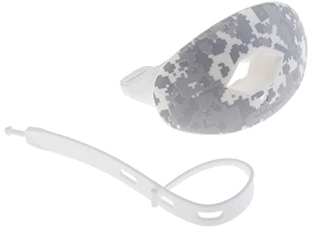 perfeclan Erwachsene Mundschutz Zahnschutz Lippenschutz Mouthguard mit Strap für Rugby Football, Grau