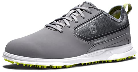 FootJoy Herren Superlites Xp Golfschuh, Grau/Weiß/Limette, 40 EU