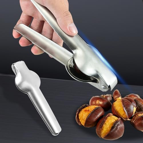 Castagno Clip, Taglia castagne, Pinza Castagne, Taglia castagne a croce, Clip per Castagne in Acciaio Inossidabile, Castagne Utensili Cucina, per Castagne e altre noci