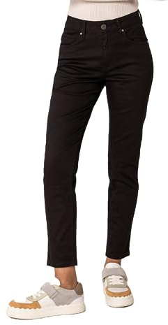 Nina Carter P210 Jean taille haute pour femme - Jeans style mom - Look usé - Jean stretch, XS
