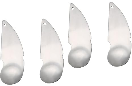 BESTonZON 4pièces Cuillère à Kiwi Acier Inoxydable Outils De Découpe Dégustation De Kiwis Pratique Et Facile à Utiliser
