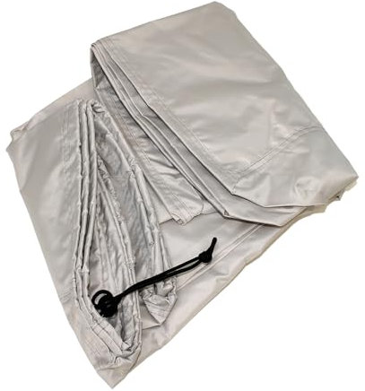 Scheppach Bâche de protection, grise, 1050 x 1 200 x 1 100 mm, imperméable et résistante aux UV30, pour scies circulaires à bascule, fendeuses de bois, barbecues et bien plus encore