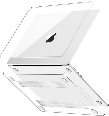 GPXIIZ Hülle Kompatibel mit MacBook Air 15 Zoll M4 M3 M2 Schutzhülle 2025 2024 2023 Freisetzung A3241 A3114 A2941, Ultradünne Hartschale Snap Case Cover 15,3, Kristallklar