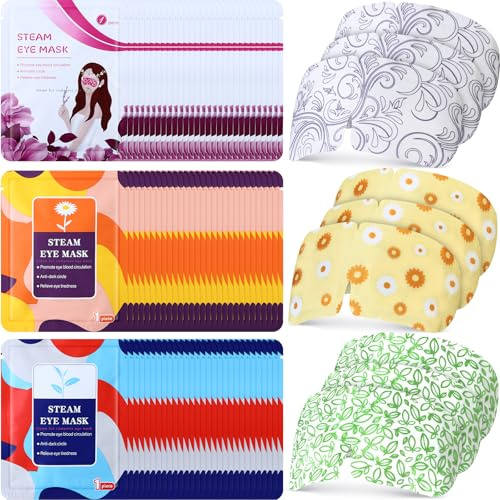 Silicherry 144 Packs Self Heating Steam Eye Mask Disposablefor Dry Eyes