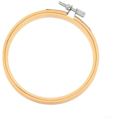 Marco de aro de madera para bordar, anillo de costura circular con tornillo ajustable para punto de cruz, soporte de tela, manualidades, costura a mano, decoración de pared del hogar, 8 cm a 26 cm (15
