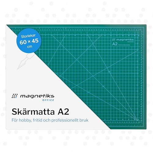 Magnetiks Cutting Mat A2 | Cutting Pad Self-Cooking Double-Sided Useful Green 60x45 cm | Craft Pad for Crafting, Sewing Cutting | Cutting Food