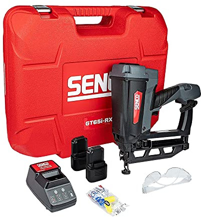 SENCO GT65i-RX 2nd Fix Gas Nail Gun with 2X 2.5Ah Batteries, Charger & Case