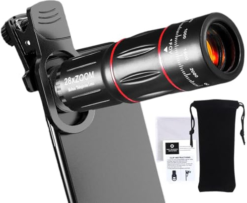 Zoomobjektiv smartphone objektiv multifunktionell bärbar smartphone kamera | vidvinkel Kameratillbehör Telefon för resor, utomhus, sport, djurliv, vandring