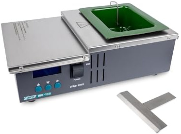 QUICK sensorgeregelter Löttiegel Titanium beschichtet 600 W Lötbad 98 x 121 mm 150-450°C für bleifreies & bleihaltiges Lot QU100-15S