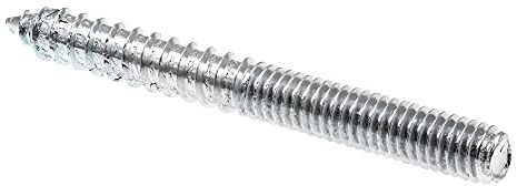 Prime-Line 9049986 Hanger Bolts, 5/16 In.-18 X 3 In., Zinc Plated Steel (10 Pack)