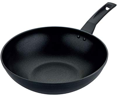 Prestige 9 x Tougher Wok Non Stick 29cm - Induction Wok with Scratch Resistant Non Stick, Stay Cool Easy Grip Handles, Oven & Dishwasher Safe Stir Fry Pan, Dark Grey