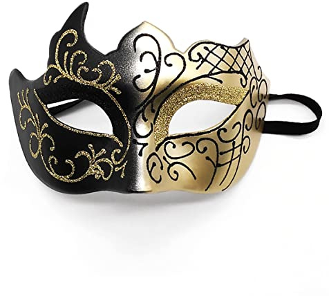 Seglory Venezianische Maske für Damen und Herren – Elegante Maskerade Maske für Maskenball, Karneval & Halloween