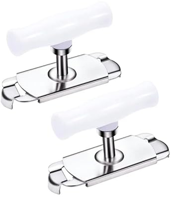 Apriscatole in acciaio inox per risparmiare lavoro, artefatto con tappo a vite, apriscatole universale regolabile (2, bianco)