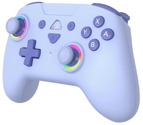 SUBSONIC – Wireless Controller für Switch und Switch 2 – Bluetooth drahtloser Controller mit LED, Vibration und 6-Achsen-Gyro - Blau