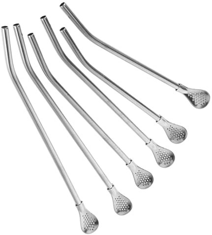 TOYANDONA Lot De 6 Passoires À Thé en Acier Inoxydable Filtre Cuillère À Thé Ustensile À Boire Passoires À Thé pour Thé en Vrac Passoire À Thé Cuillère À Feuilles De Thé Infuseur À