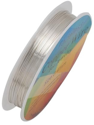 0.2mm Jewellery Wire,Silver Plated Copper Craft Wire,Tarnish Resistant Beading Strand,Copper Wires for Jewellery Making,Bracelet,Necklace,DIY Accessories,Hand-Knitted (Bright Silver)