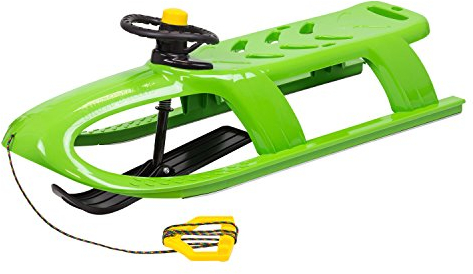 Hoher Schlitten mit per Lenkrad steuerbarem Paddel, mit Stahlgleitern und Seil, Modell mit Kugelkontrolle