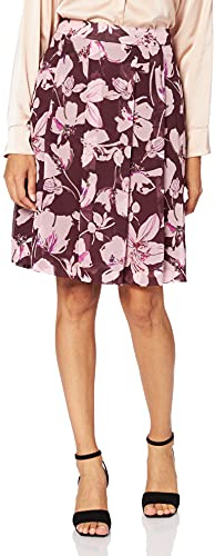 Daniel Hechter Chiffon Skirt Jupe, Rouge (Beet Red 365), 36 Femme
