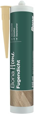 Bona Home Fugendicht Esche/Fichte 310 ml, Fugendichtung, Fugenfüller, Füllmasse, Holzkitt Reparaturset, Reparaturmasse, Holzspachtelmasse, Parkett Dichtstoff, Fertigmörtel