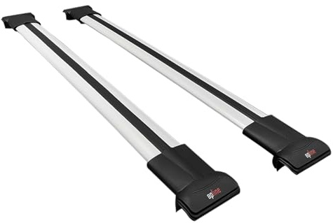 accessorypart Compatibile con Dacia Duster (HS) Post-Facelift 2014-2017 Modello FLY Barre Tetto Portapacchi Auto Barre Portatutto Grigio Alluminio 2 Barre