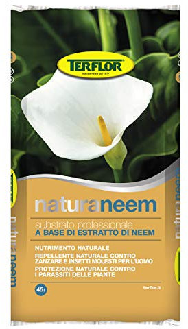 Terriccio Torba Natura a Base di Estratto di Neem 20 Lt Nutrimento Repellente Protezione Naturale