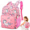 EQCSYDM Rosa Rucksack,Kinder Rucksack,Mädchen Schultasche,Kleinkind Schulranzen,Kindergarten Rucksack,Rosa Schulranzen,für Grundschule Kindergarten/3-7 Jahre