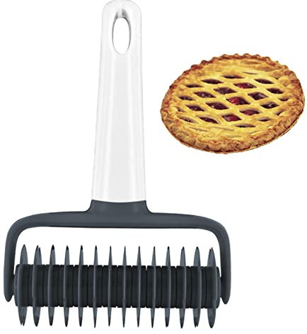 Kasmole Attrezzo per Pasticceria tagliapasta - Stampo per Pasticceria a Rullo | Taglierina a Rullo per Crosta di Pane per Torte, Strumenti per la Produzione di Pizza, tagliapasta a Reticolo,