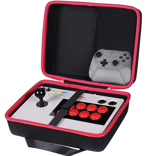 co2CREA Storage Carry Travel Hard Case for 8Bitdo Arcade Stick for Nintendo Switch & Windows 10,Xbox Series & PC,Protection Case Compatible with 8Bitdo Ultimate Wireless Controller, Case only
