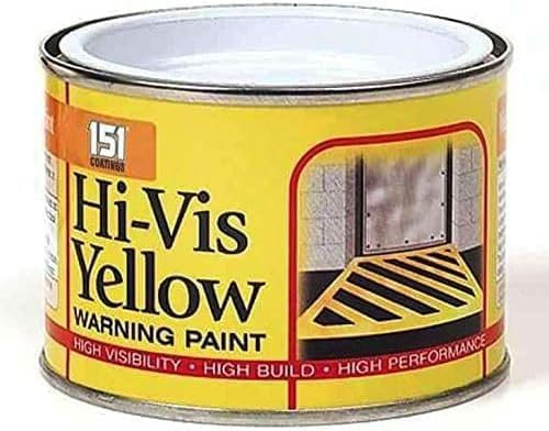 DIOXSTAR 151 Coatings Non-Drip Paint, Quick-Drying, Long-Lasting Protection, DIY Projects, Ideal For Wood, Metal, Interior And Exterior Use, 180ml, (HI-VIS Yellow)